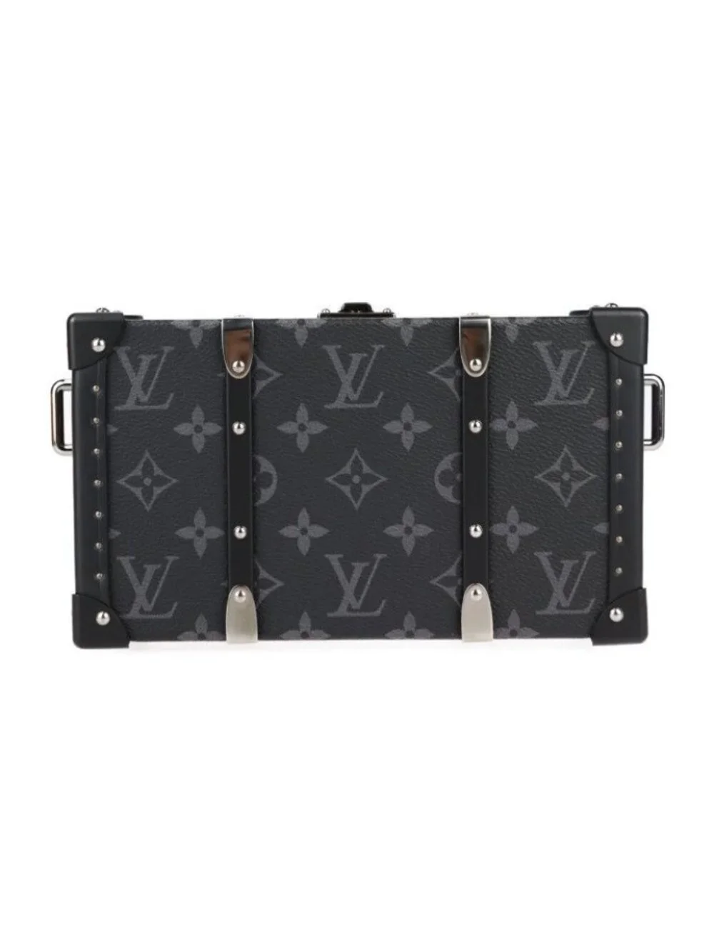 Louis Vuitton Neo Wallet Trunk Shoulder Bag Monogram Eclipse Black Gray